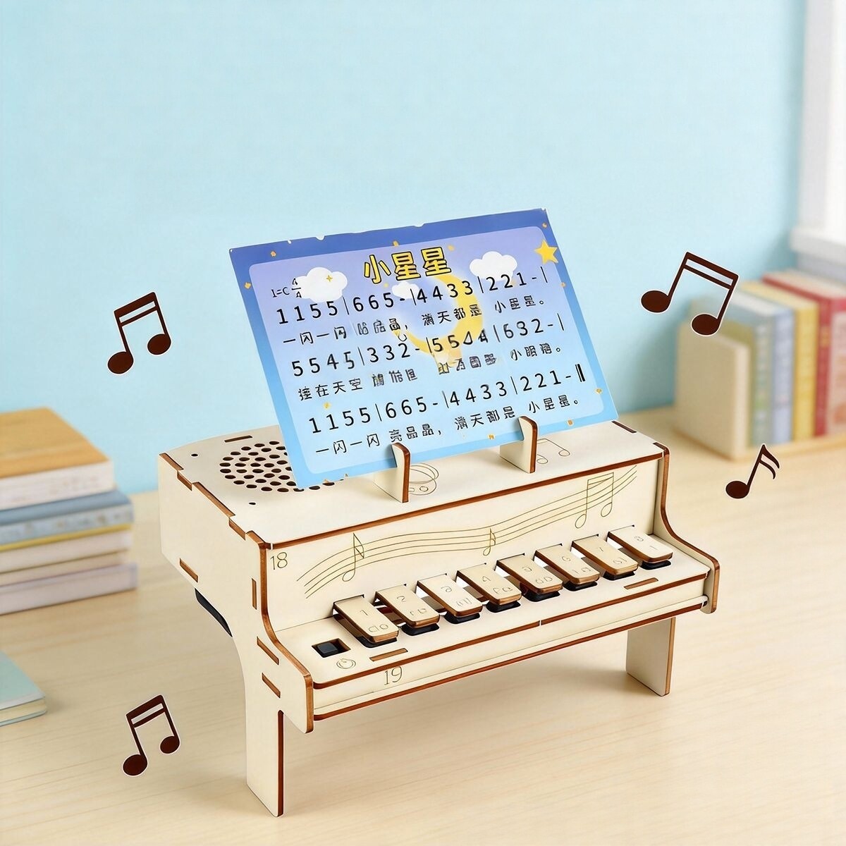 Diy Automation - DIY Wooden Electronic Piano Model STEM