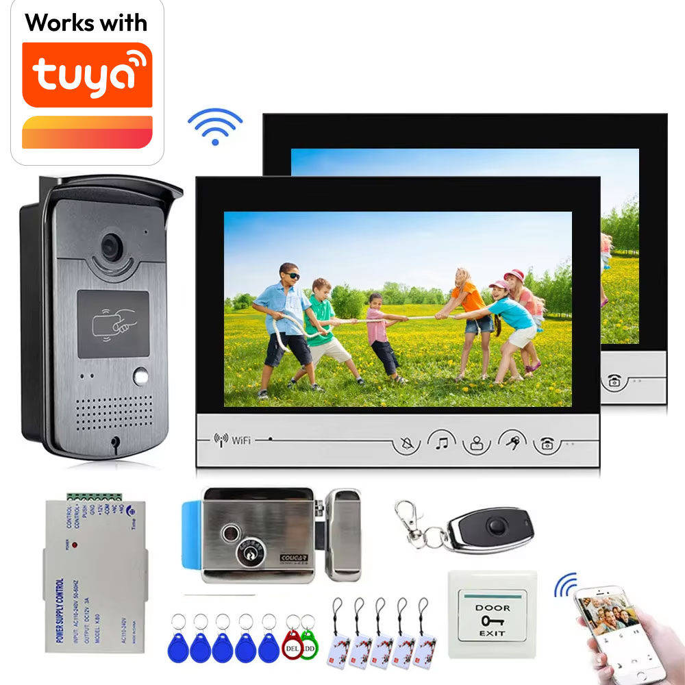 Tuya 9 inch color wireless WiF - Smart Doorbell Wired 评论和价格