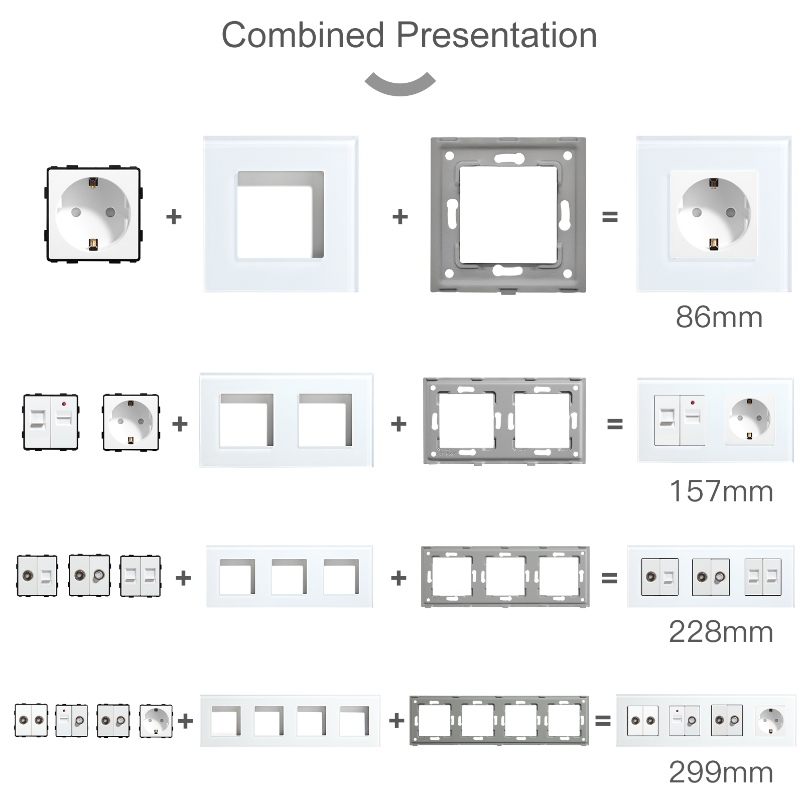BSEED EU Standard Wall Socket  - Home Automation Panel Diy 评论和价格