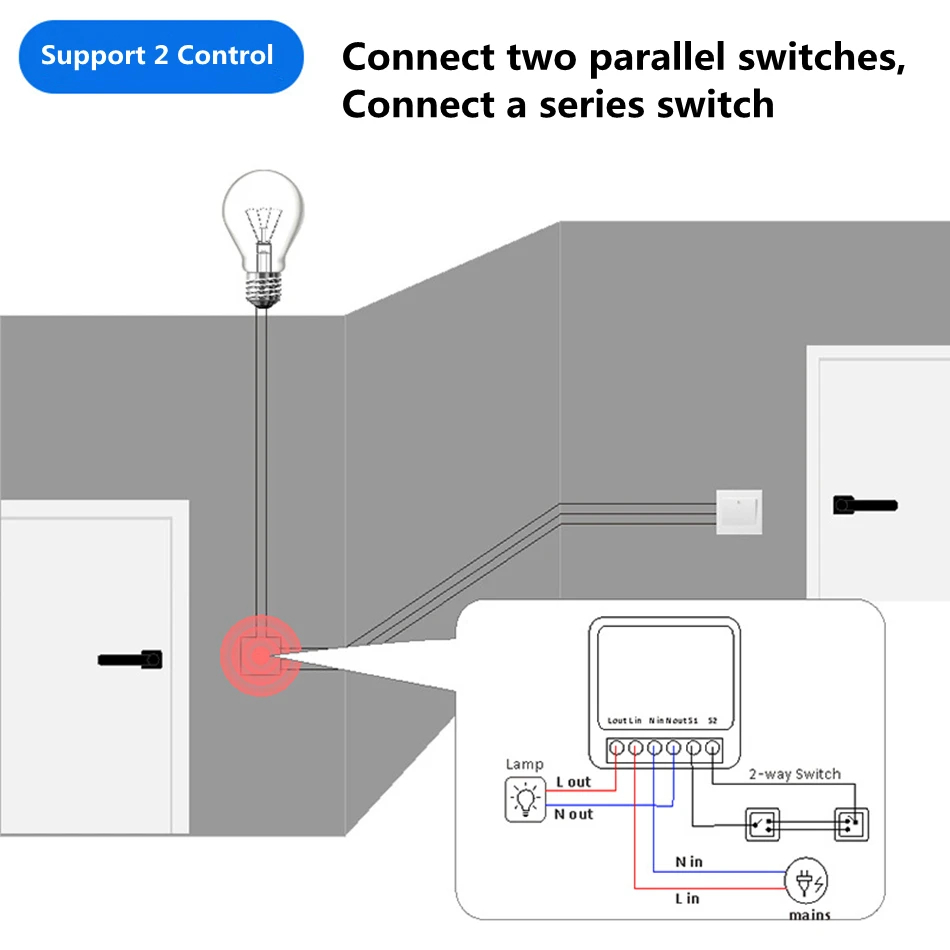 16A Two Way Control DIY WiFi M - Diy Automation 评论和价格