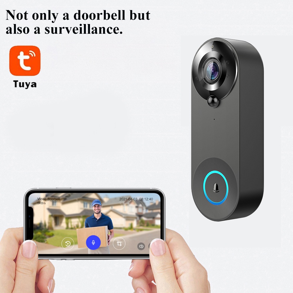 Tuya 1080P Wireless WIFI Doorb - Smart Doorbell Wired 评论和价格