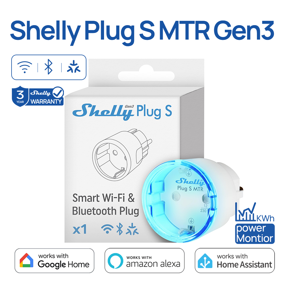Shelly Plug S MTR Gen3 Matter  - Shelly Relay Module 评论和价格