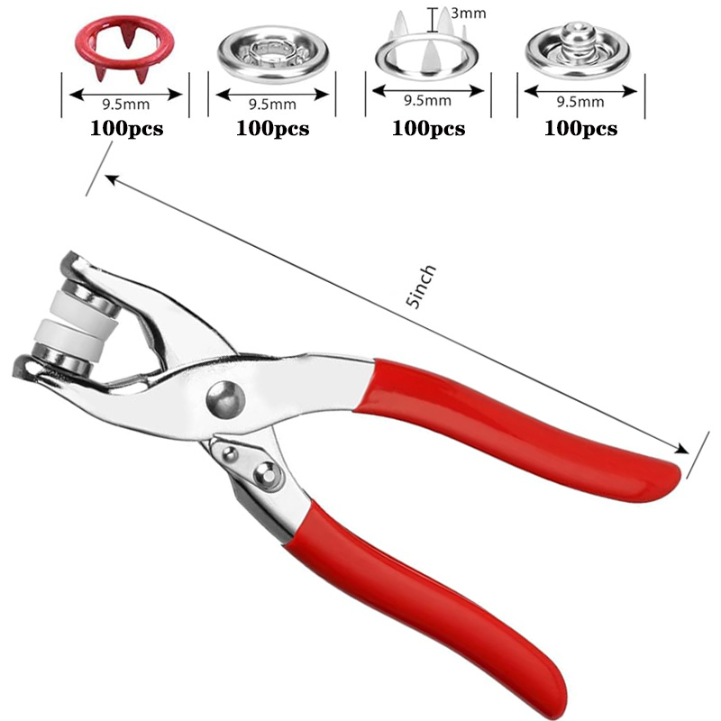 100 Sets Snap Pliers Automatic - Home Automation Diy 评论和价格