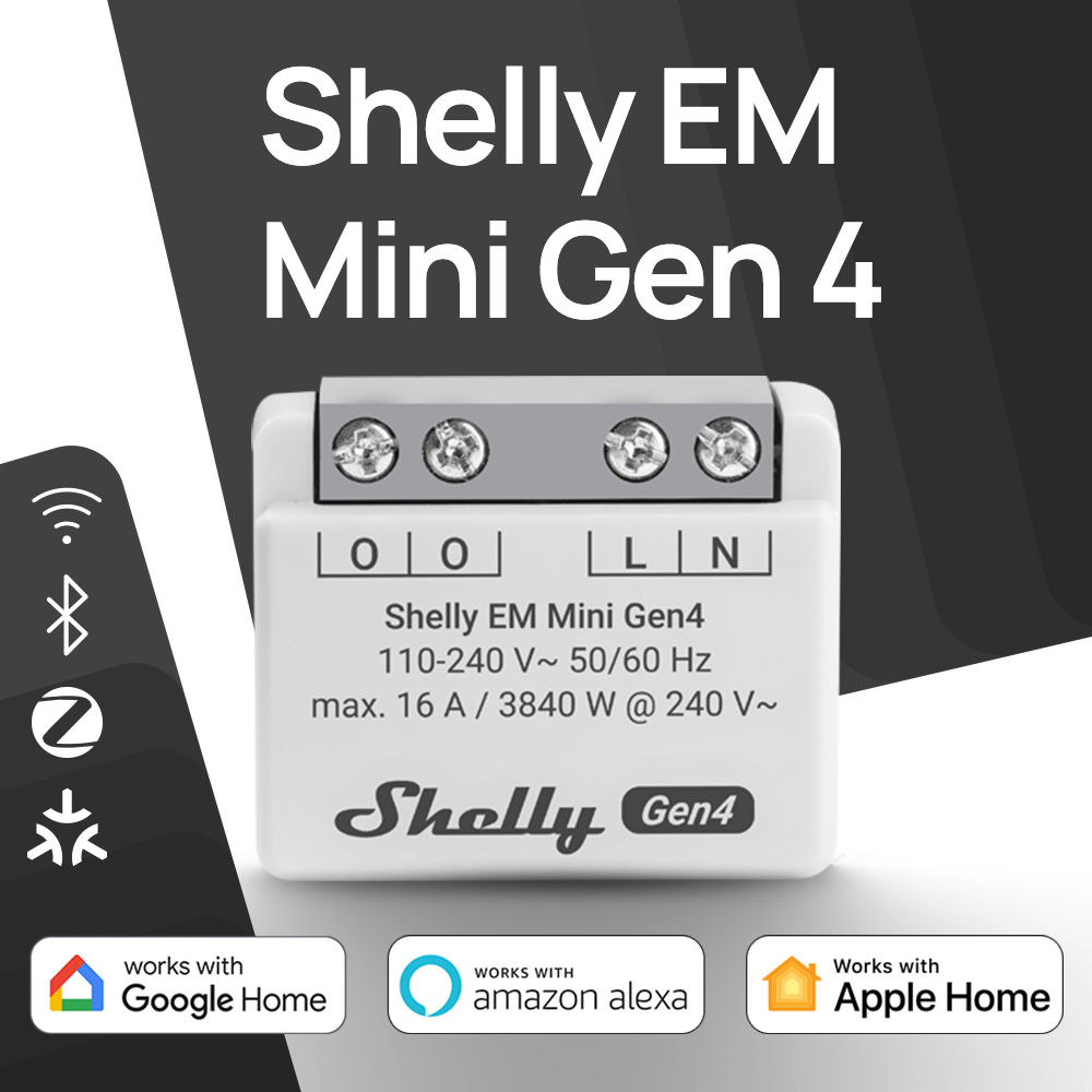 Shelly EM Mini Gen4 Matter Com - Shelly Relay Module 评论和价格