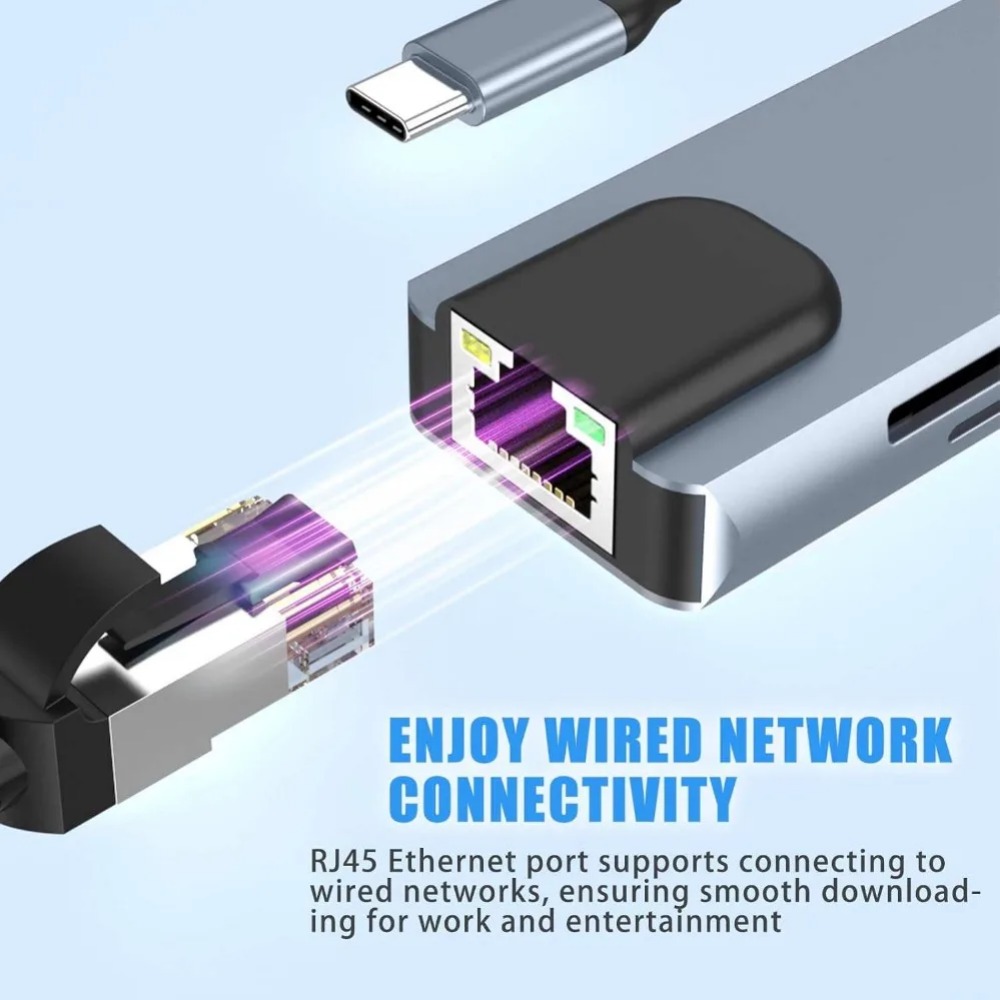 USB C Hub 8/7 in 1 4K HDMI Ada - Home Assistant Sd 评论和价格