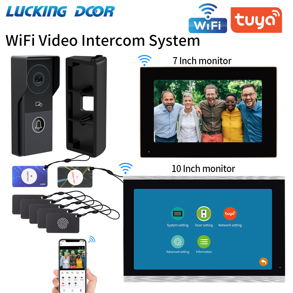 7/10 Inch Video Intercom 1080P - Smart Doorbell Wired 评论和价格