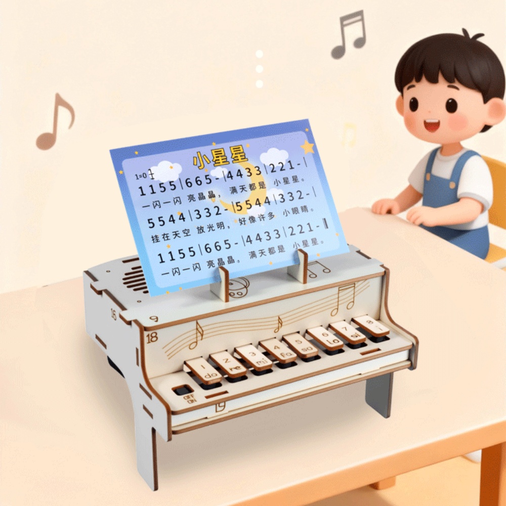 DIY Wooden Electronic Piano Mo - Diy Automation 评论和价格