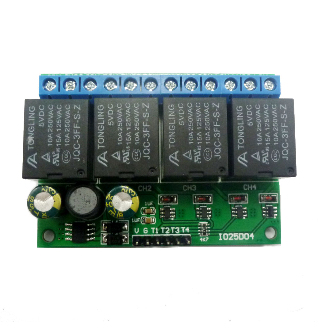 4ch DC 6V-24V Flip-Flop Latch  - Shelly Relay Module 评论和价格