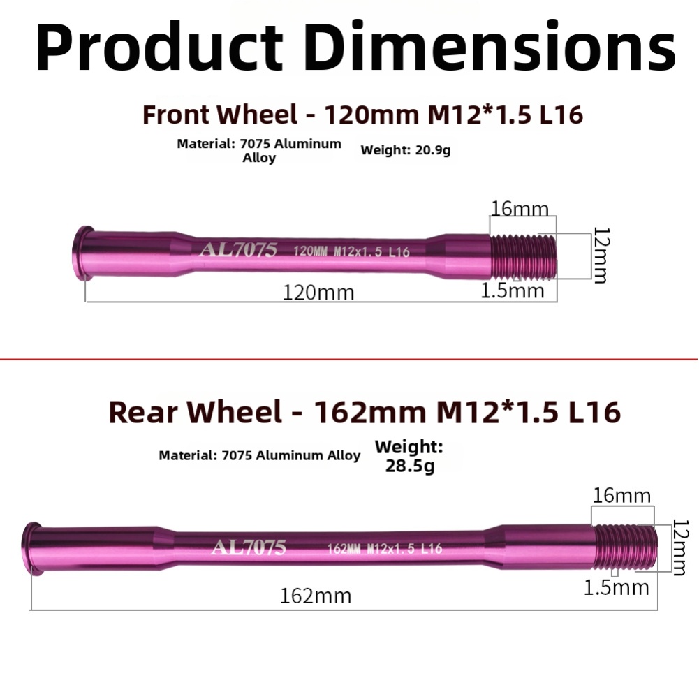 Bicycle Thru Axle AD350 300 50 - Matter Hub Thread 评论和价格