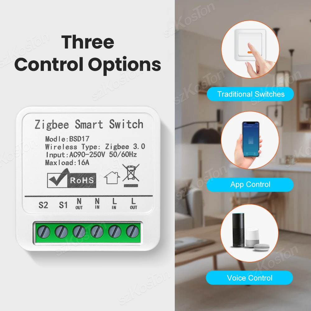 16A Tuya ZigBee Smart Switch M - Smart Home Automation Diy 评论和价格